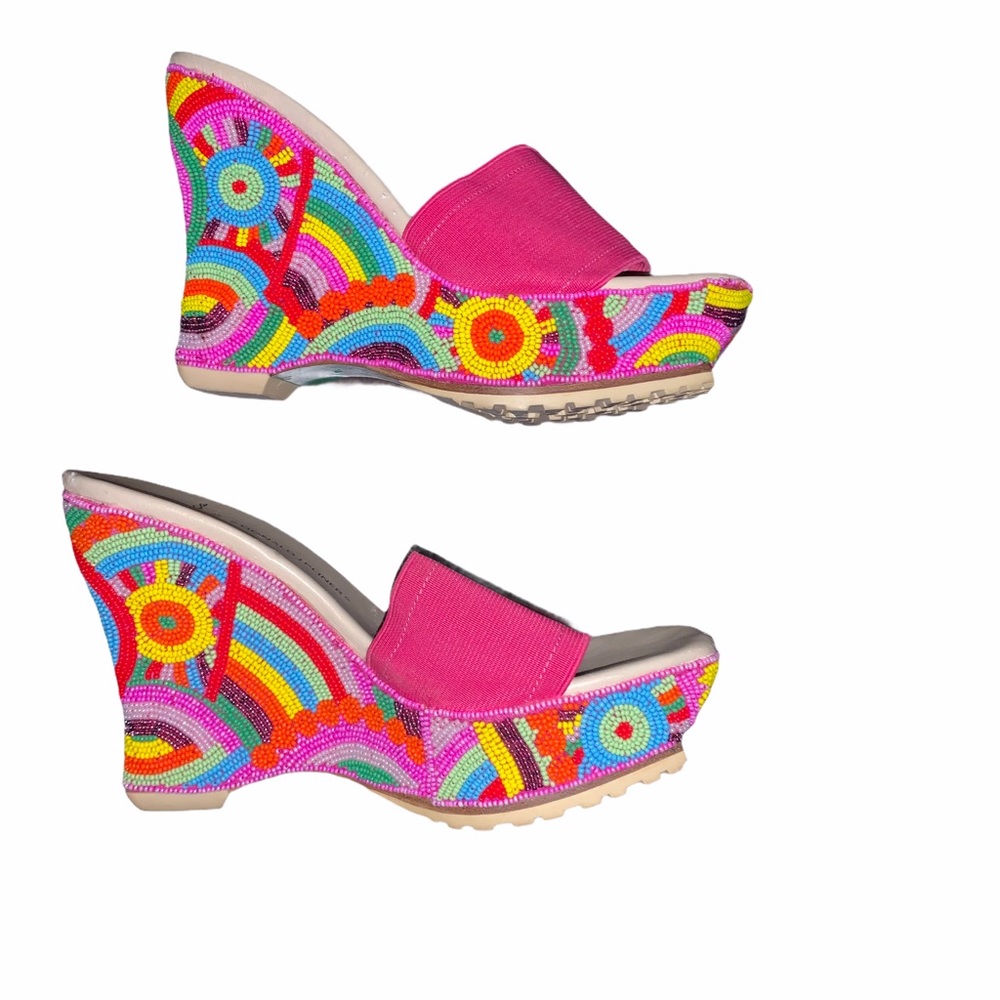 Lisa for Donald J. Pliner SAMMI colorful wedges